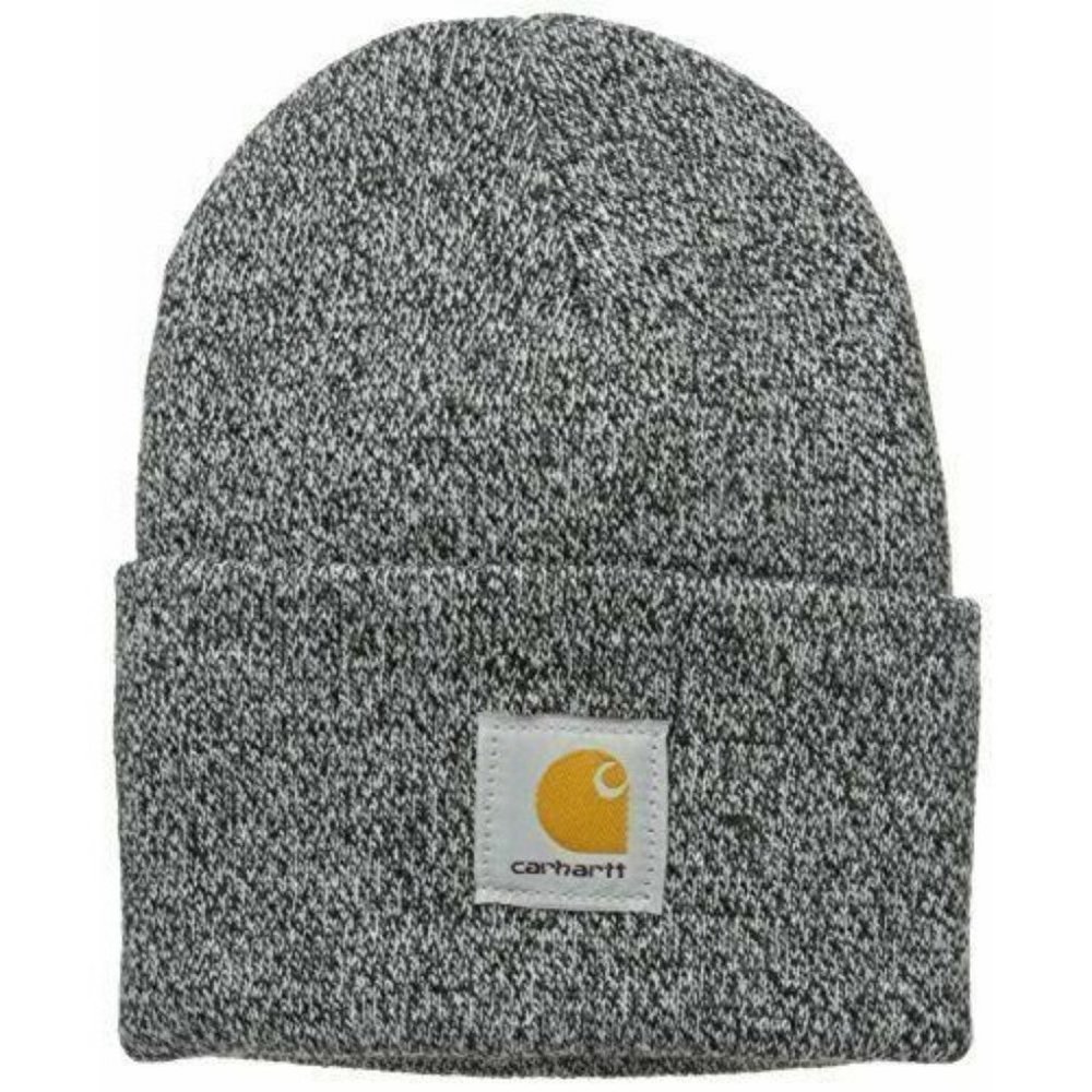 Carhartt Acrylic Knit Watch Hat Black White A18 - Picture 1 of 1